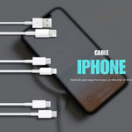 Cable de carga rápida para iPhone (Lightning / USB‑C)