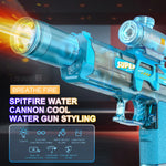 Nueva pistola de agua eléctrica con  luz Efecto de llama alta presión