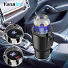 Car Heating and Cooling Cup 12V With Built-in Cup Holder Display Screen One Click Switch For Car Home Beverage Bottle ThermosCup